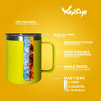 Taza Térmica 12 oz (354 ml) con tapa antiderrame